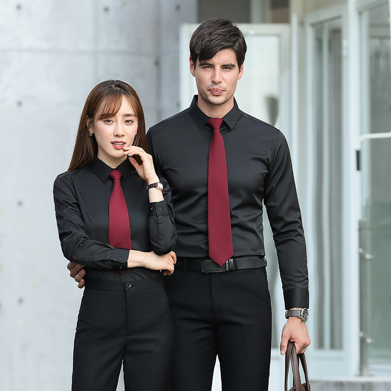 商务职业长袖衬衫（男+女）(图3)