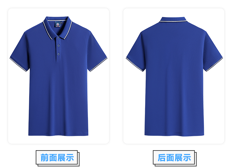 翻领短袖T恤衫（男+女）(图6)