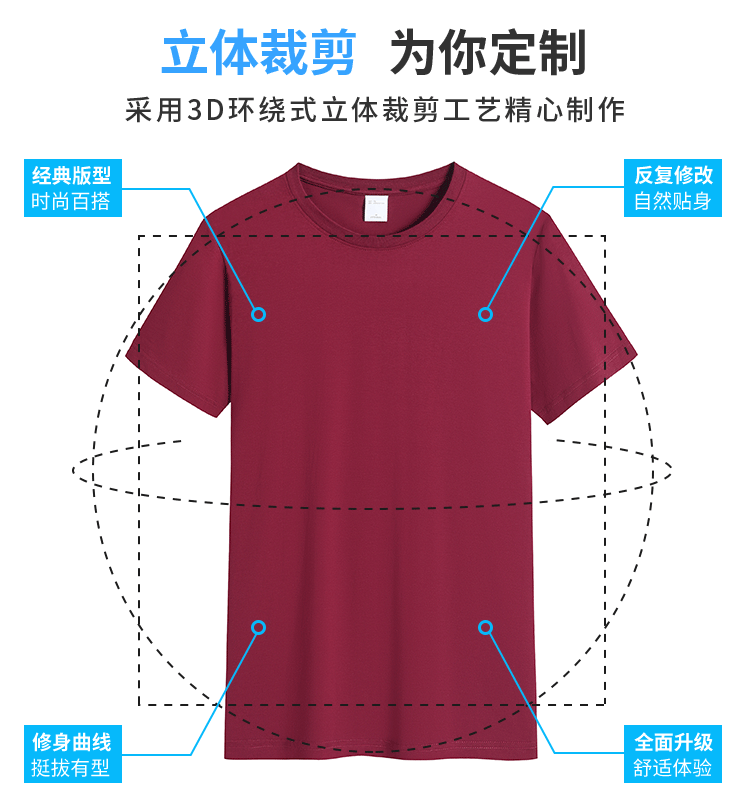 冰丝棉圆领T恤（男+女）(图10)