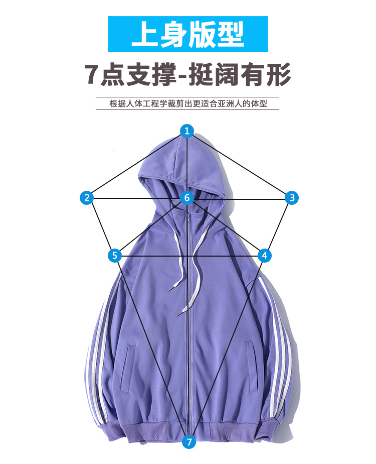 韩版压条宽松落肩卫衣(图14)