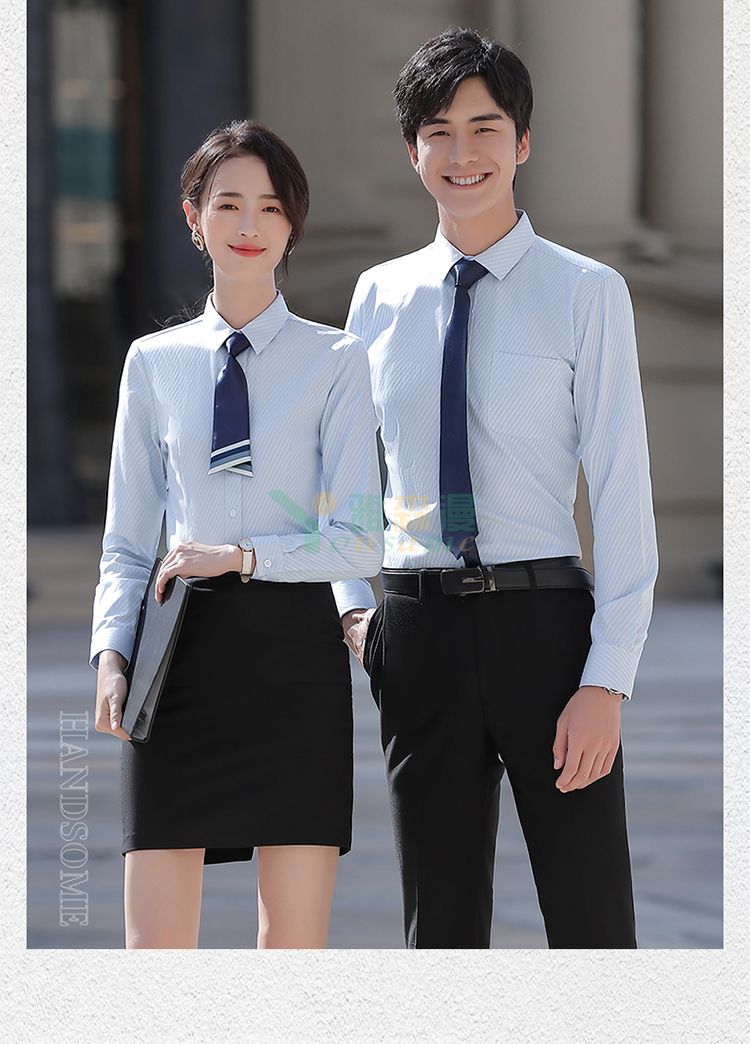 提花斜纹长袖衬衫（男+女）(图11)