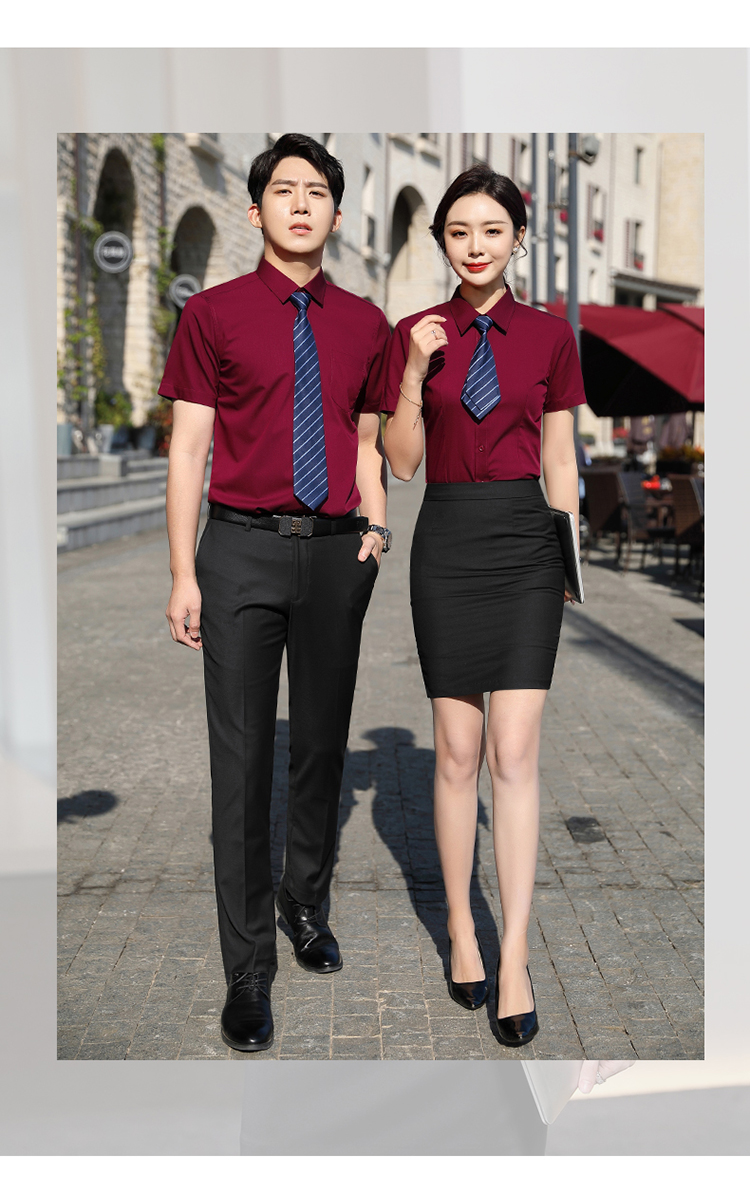 职业商务短袖衬衫（男+女）(图22)