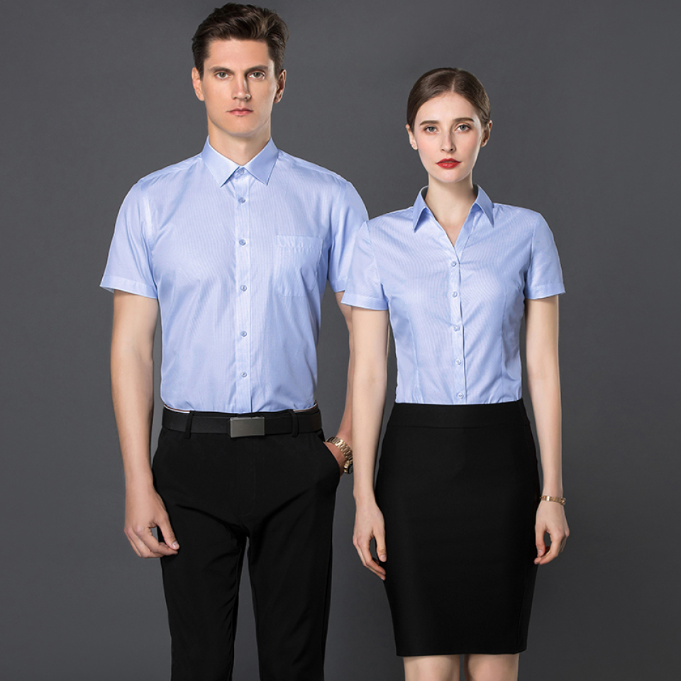 龙骨定型职业短袖衬衫（男+女）